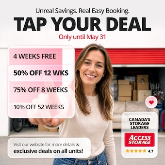 Access Storage - Smiths Falls Promotion